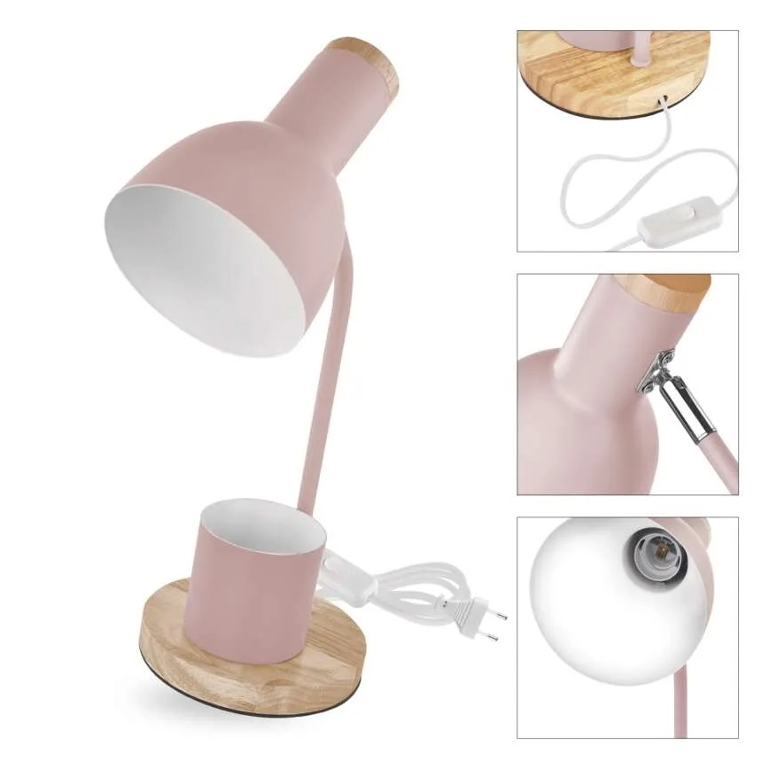 Tafellamp POPPY 1xE27/25W/230V roze