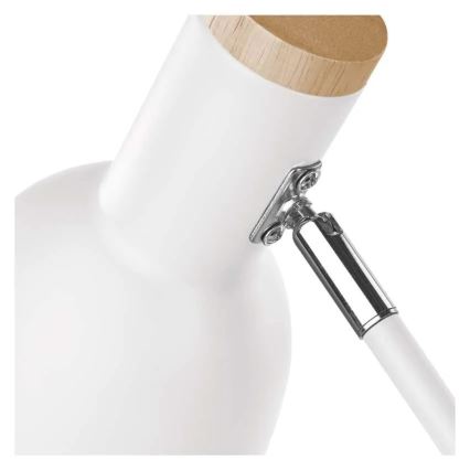 Tafellamp POPPY 1xE27/25W/230V wit