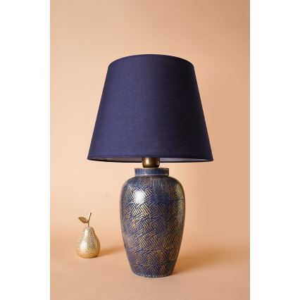 Tafellamp RAMZES 1xE27/40W/230V blauw