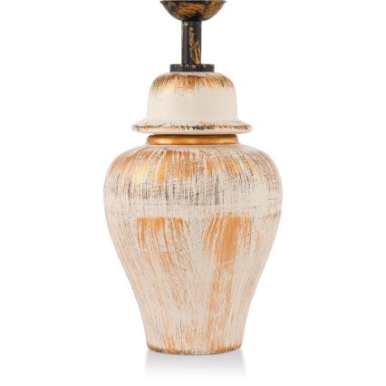 Tafellamp RAMZES 1xE27/40W/230V crème/goud