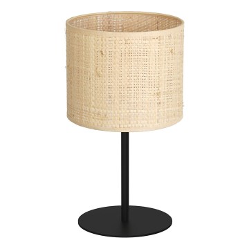 Tafellamp RATTAN 1xE27/60W/230V diameter 18 cm rotan