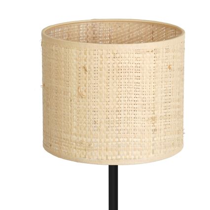 Tafellamp RATTAN 1xE27/60W/230V diameter 18 cm rotan