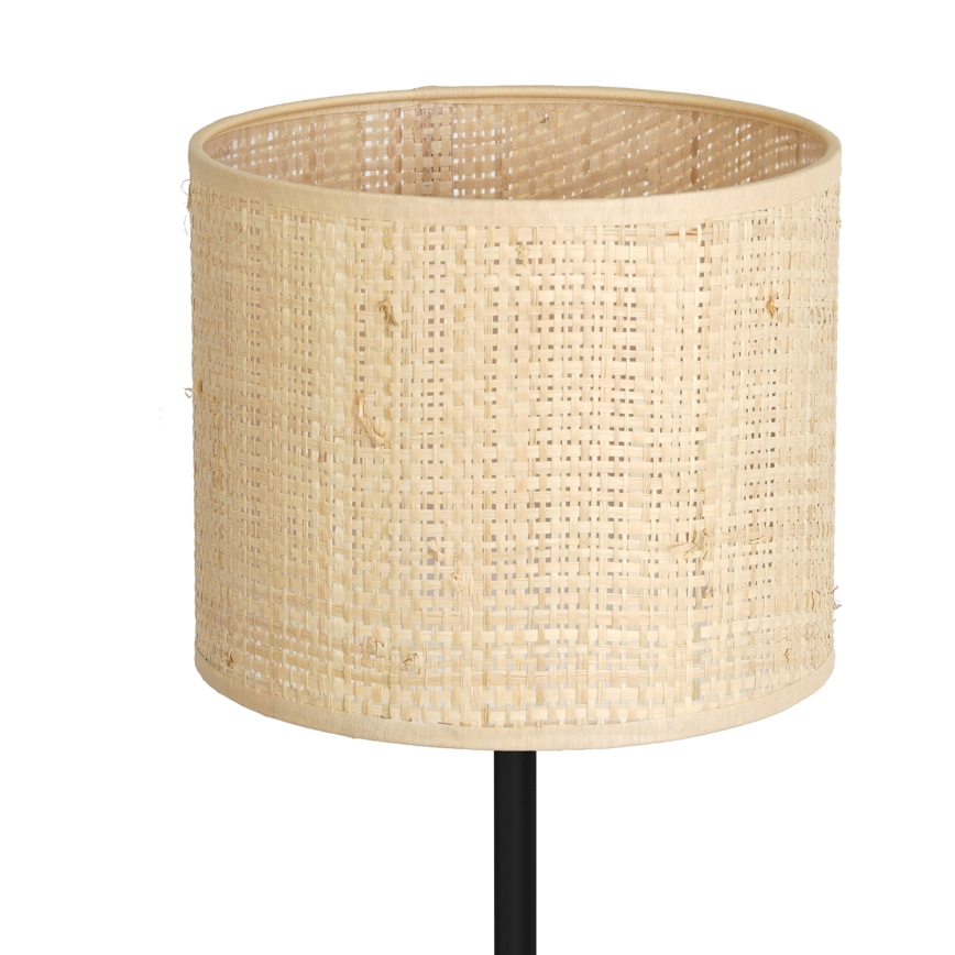 Tafellamp RATTAN 1xE27/60W/230V diameter 18 cm rotan