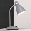 Tafellamp SCHOOL 1xE27/40W/230V grijs/mat chroom