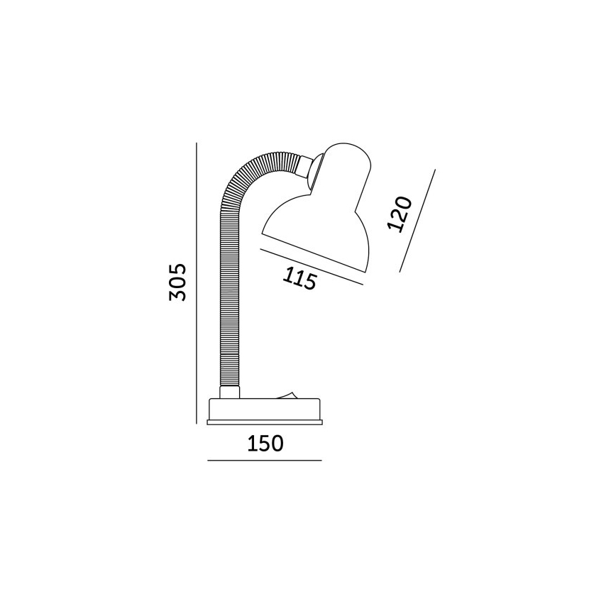 Tafellamp SMIESZEK 1xE27/40W/230V groen