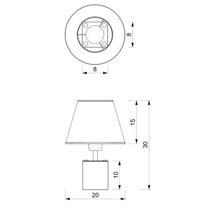 Tafellamp SODER 1xE27/60W/230V