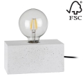 Tafellamp STRONG DOUBLE 1xE27/25W/230V beton - FSC-gecertificeerd
