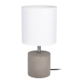 Tafellamp STRONG ROUND 1xE27/25W/230V beton