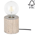 Tafellamp TRABO 1xE27/25W/230V - FSC-gecertificeerd