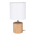 Tafellamp TRONGO ROUND 1xE27/25W/230V eiken