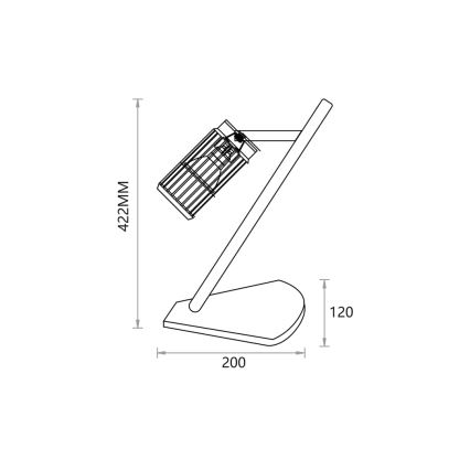 Tafellamp VERTICAL 1xGU10/8W/230V wit