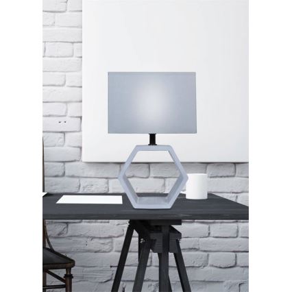 Tafellamp VIDAL 1xE27/40W/230V grijs