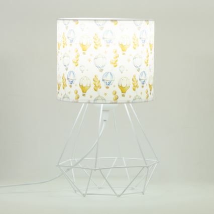 Tafellamp voor de kinderkamer KIDS ROOM 1xE27/60W/230V Ø 18 cm – met ballonnenmotief