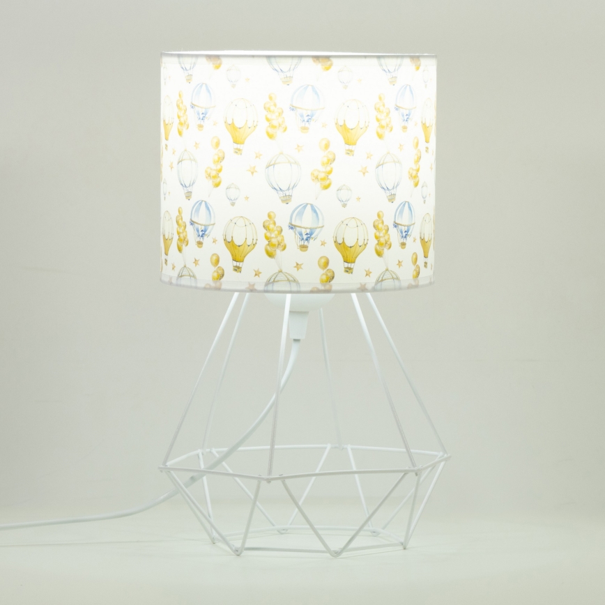 Tafellamp voor de kinderkamer KIDS ROOM 1xE27/60W/230V Ø 18 cm – met ballonnenmotief