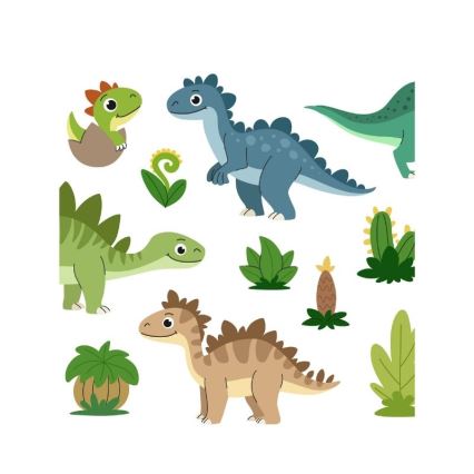 Tafellamp voor kinderen KIDS ROOM 1xE27/60W/230V Ø 18 cm dinosaurus