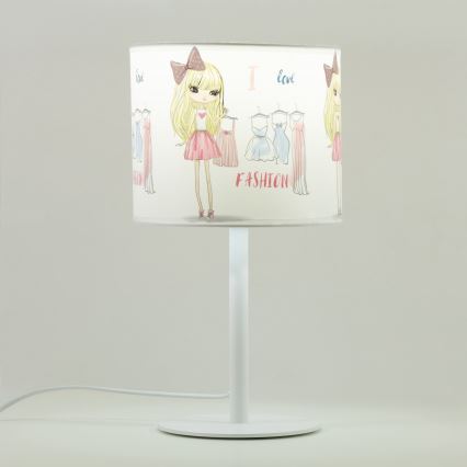 Tafellamp voor meisjes GIRLS VIBES 1xE27/60W/230V Ø 18 cm Ik hou van mode