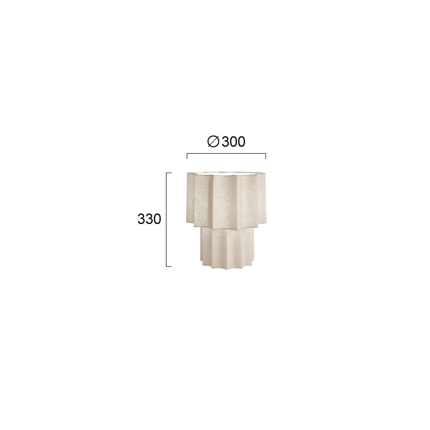 Tafellamp WAVY 1xE27/14W/230V beige