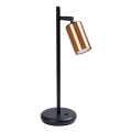 Tafellamp WINX 1xGU10/10W/230V zwart/koper