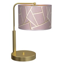 Tafellamp ZIGGY 1xE27/60W/230V roze/goud