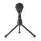 Tafelmicrofoon voor pc 1,5V - Nedis MICTJ100BK