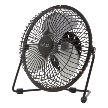 Tafelventilator 1,75 W/5 V USB, Ø 18 cm, zwart