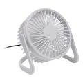 Tafelventilator USB diameter 15 cm wit