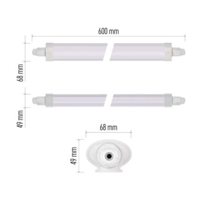 Technische LED-armatuur DUSTY LED/18W/230V IP65 4000K 60 cm