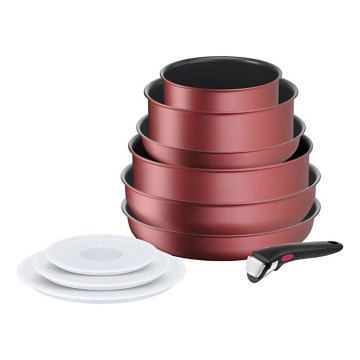 Tefal - 10-delige pannenset INGENIO DAILY CHEF koperkleurig