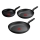 Tefal - 3-delige pannenset DARK ESSENTIAL