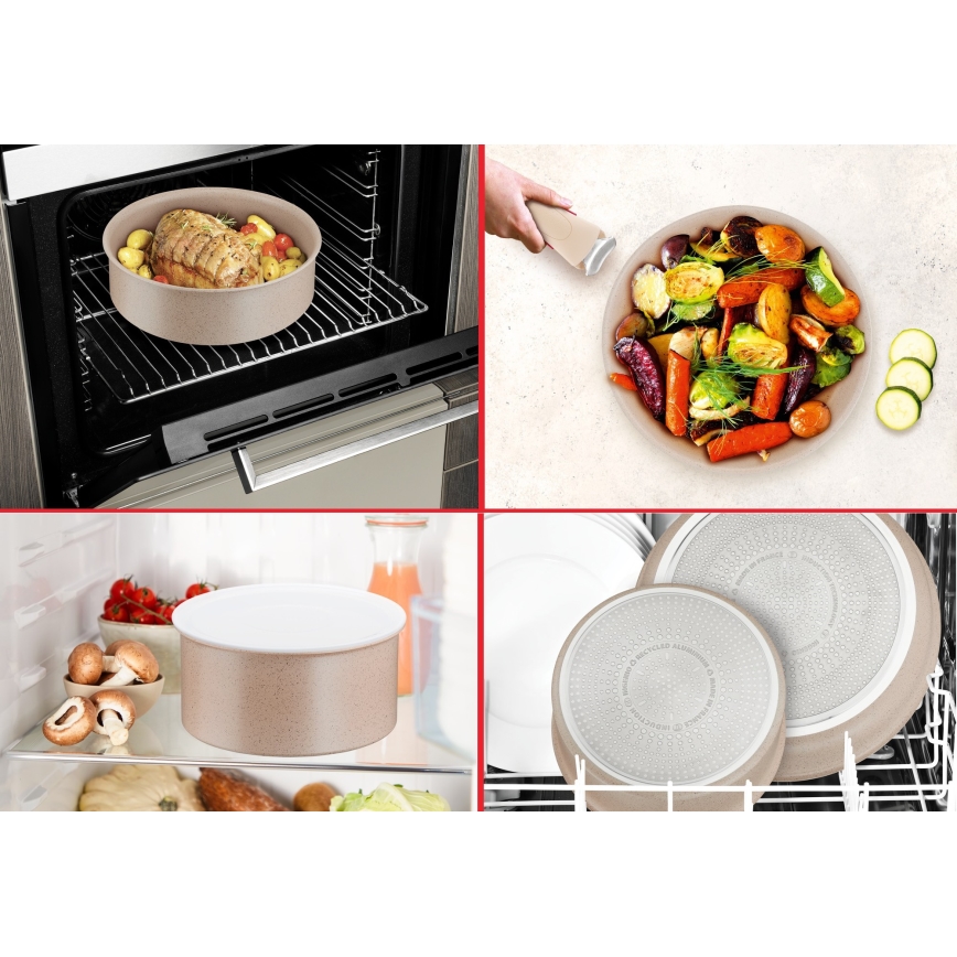 Tefal - 3-delige pannenset INGENIO DELIGHT