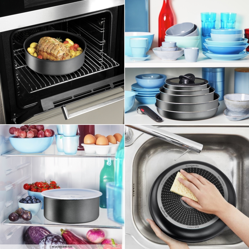 Tefal - 4-delige INGENIO XL FORCE pannenset