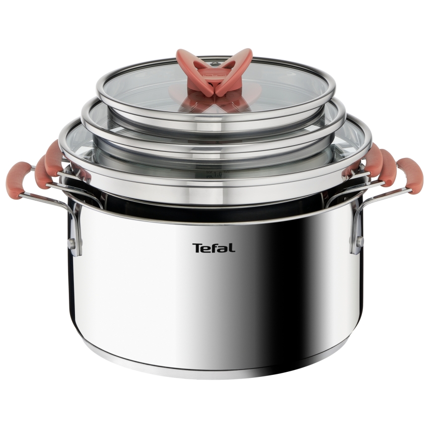 Tefal - 6-delige pannenset OPTI'SPACE