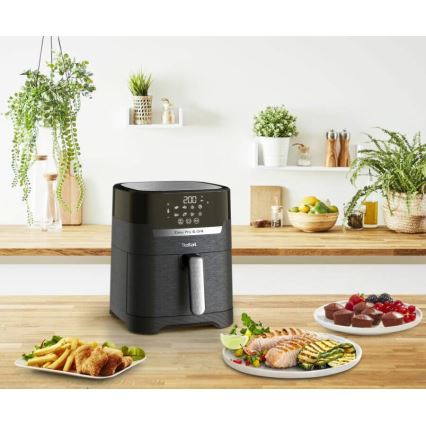 Tefal - Air fryer 4,2 l EASY FRY&GRILL 2in1 1550W/230V zwart