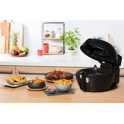 Tefal - Air fryer ACTIFRY GENIUS DUAL MOTION 1,2l 1350W/230V zwart