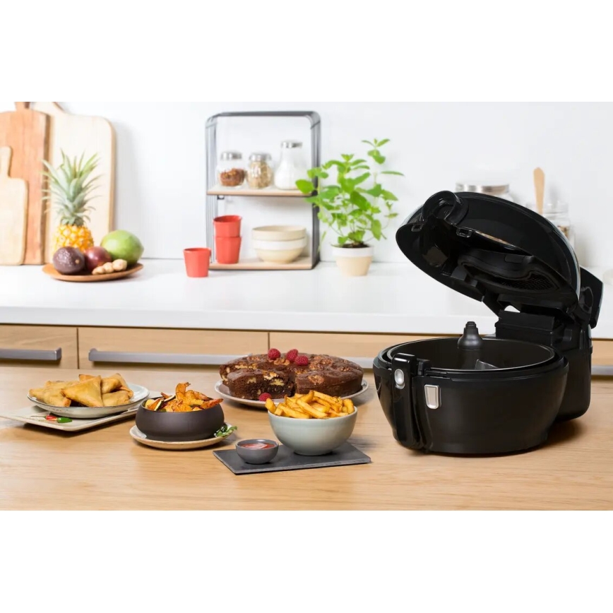Tefal - Air fryer ACTIFRY GENIUS DUAL MOTION 1,2l 1350W/230V zwart