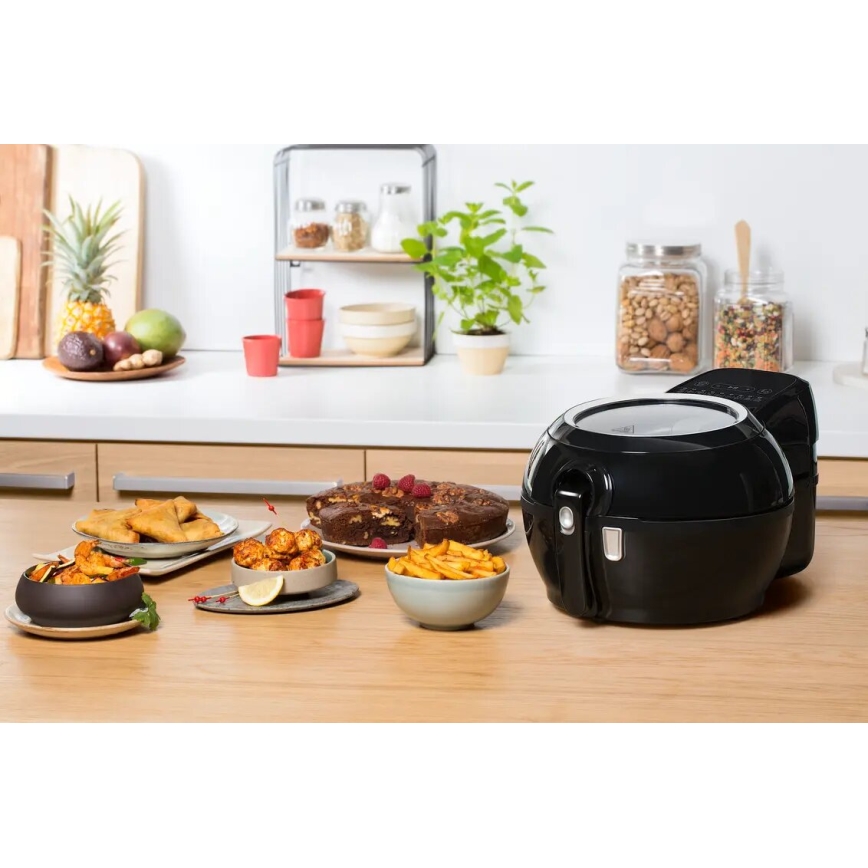 Tefal - Air fryer ACTIFRY GENIUS DUAL MOTION 1,2l 1350W/230V zwart