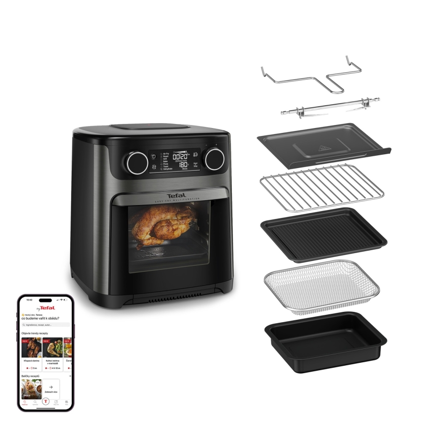 Tefal - Airfryer 15 l EASY FRY 9-in-1 1800W/230V zwart