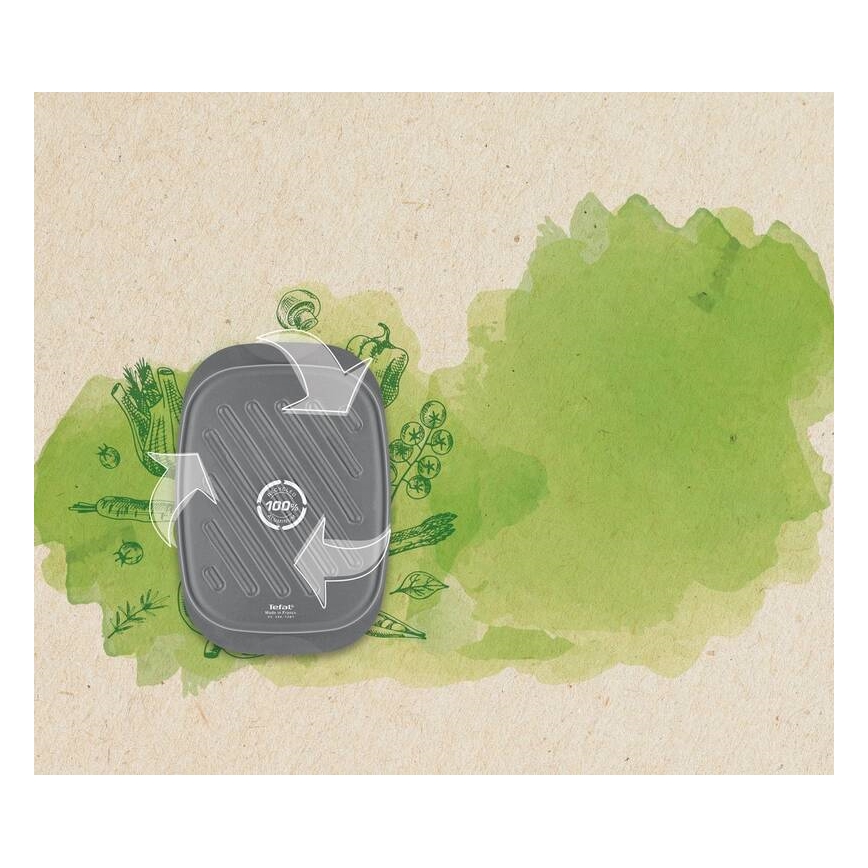 Tefal - Braadpan LA RECYCLE 27x39 cm zwart