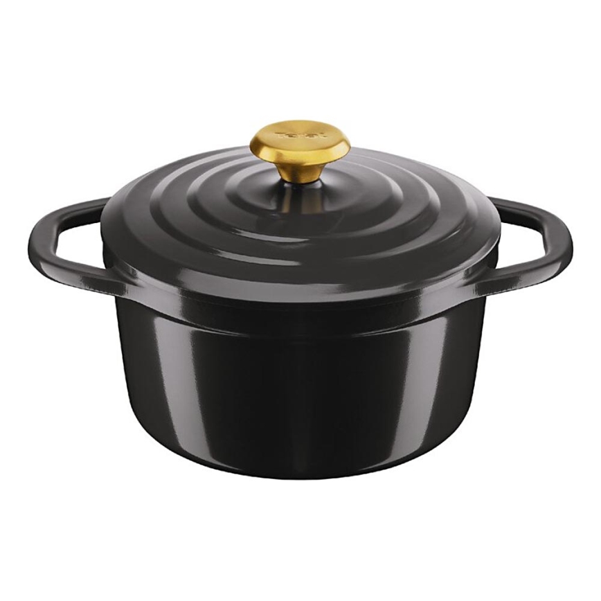 Tefal - Braadpan met een deksel AIR 20 cm antraciet