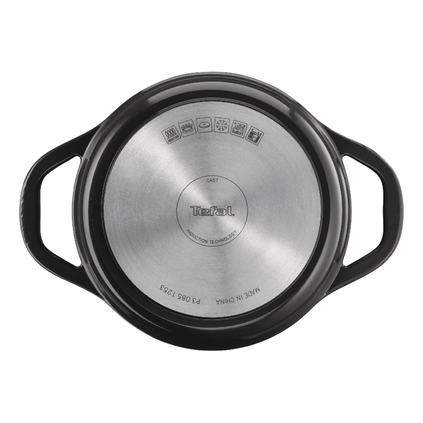 Tefal - Braadpan met een deksel AIR 20 cm antraciet