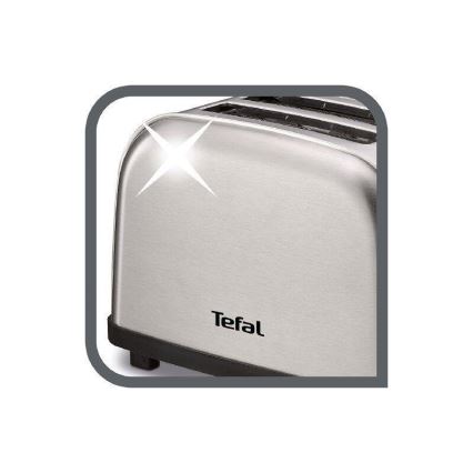 Tefal - Broodrooster met twee gaten ULTRA MINI 700W/230V mat chroom