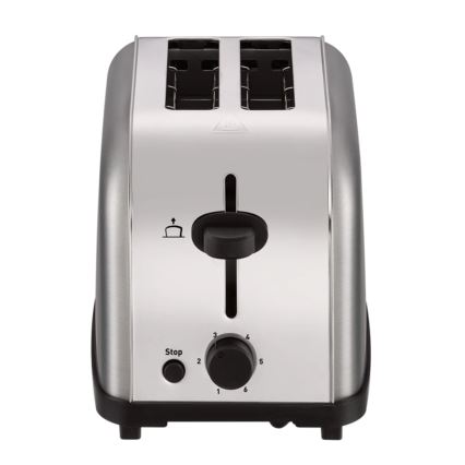 Tefal - Broodrooster met twee gaten ULTRA MINI 700W/230V mat chroom
