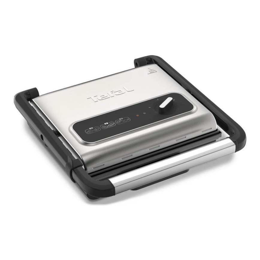 Tefal - Contactgrill INICIO 2000W/230V zwart/roestvrij