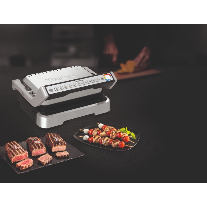 Tefal - Contactgrill OPTIGRILL 2-in-1 2100W/230V roestvrij staal