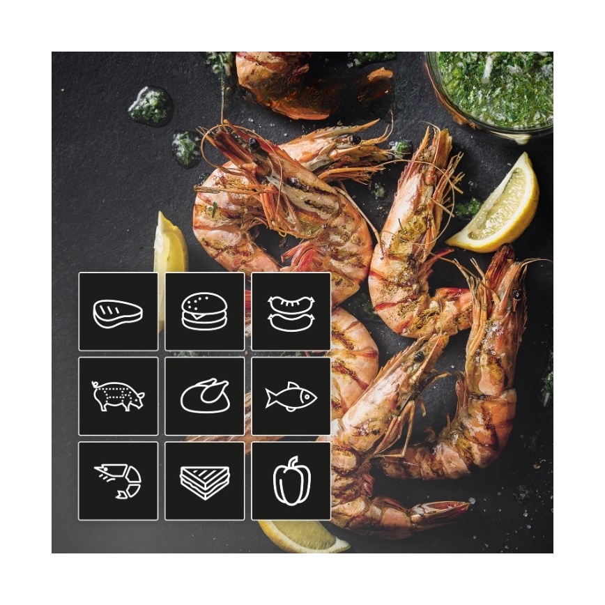 Tefal - Contactgrill OPTIGRILL 2-in-1 2100W/230V roestvrij staal