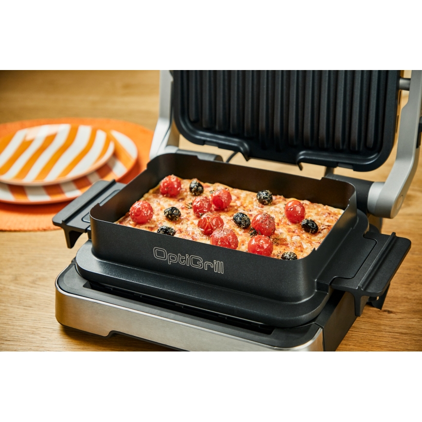 Tefal - Contactgrill OPTIGRILL 2100W/230V mat chroom