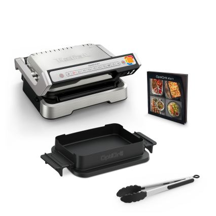 Tefal - Contactgrill OPTIGRILL 2100W/230V mat chroom