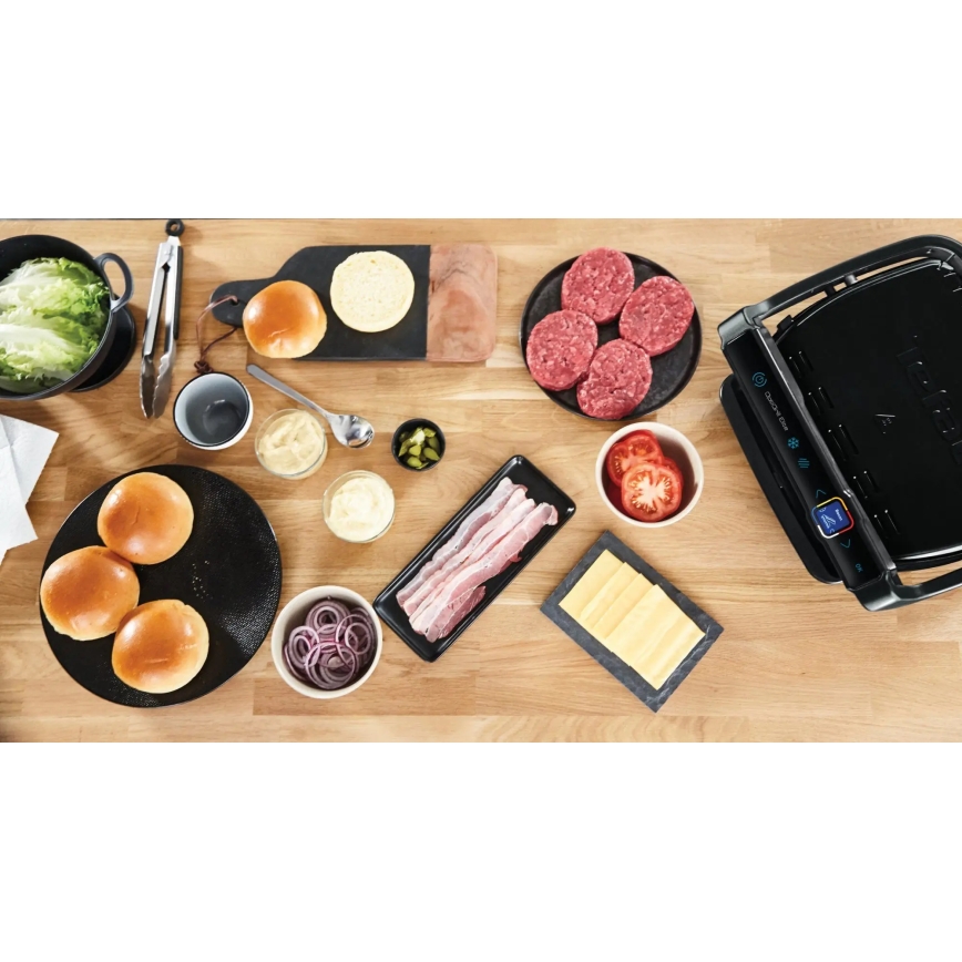 Tefal - Contactgrill OPTIGRILL ELITE 2000W/230V zwart