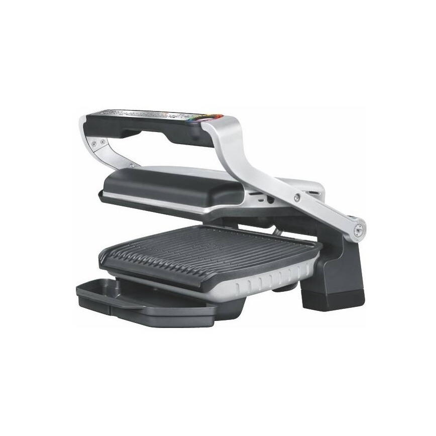 Tefal - Contactgrill OPTIGRILL+ INOX WAFFLES 2000W/230V zwart/chroom