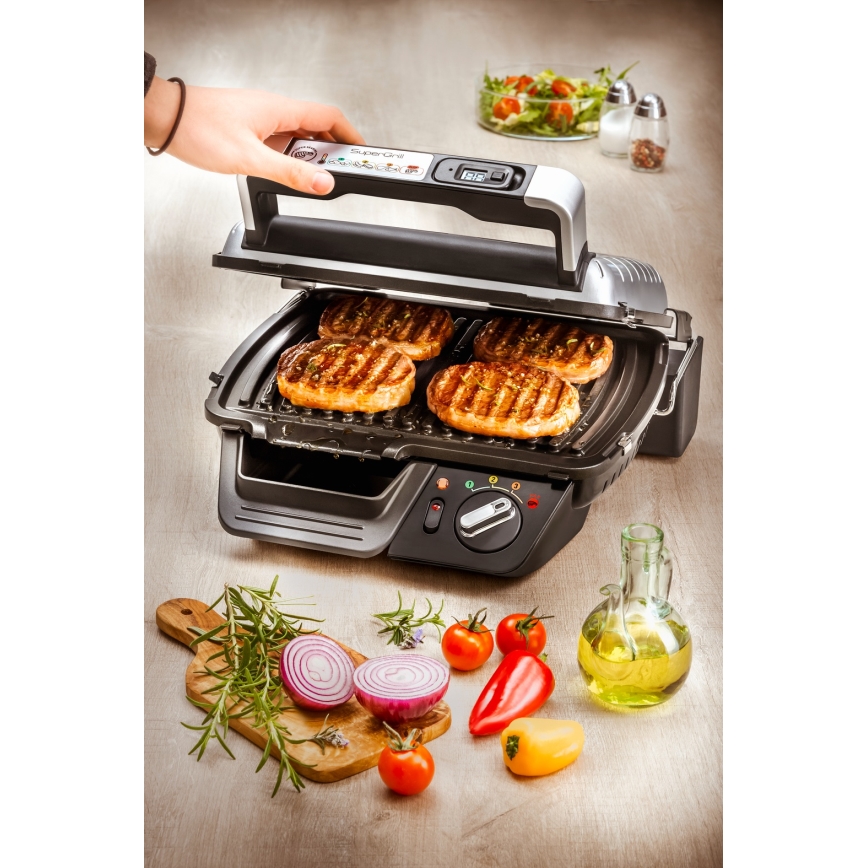 Tefal - Contactgrill SUPERGRILL 2000W/230V